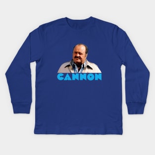 Cannon - Frank Cannon - 70s Cop Show Kids Long Sleeve T-Shirt